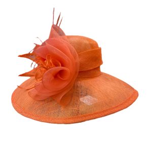 Chapeau cérémonie orange