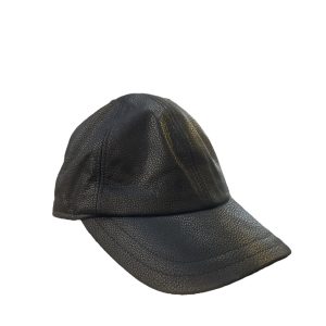 Casquette Baseball Göttmann en cuir grainé noir