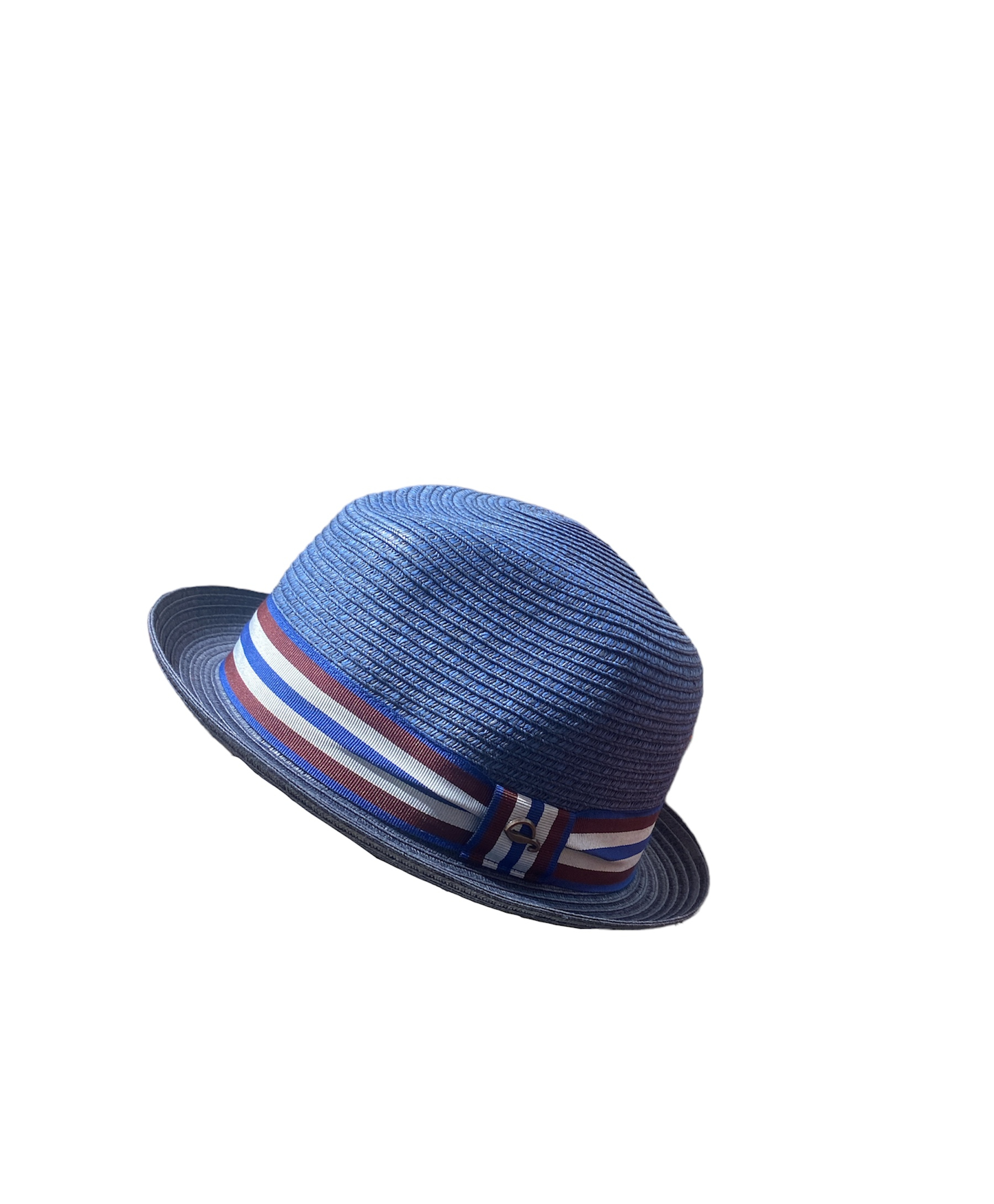 Chapeau brooklyn Göttmann bleu avec ganse bleu blanc rouge