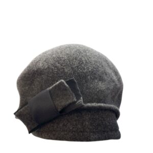 beret bonnet avec noeud plat laine 6660