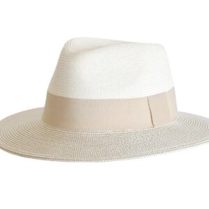 Chapeau fedora Naledi ivoire anti UV 50 léger et élégant pour l’été. Disponible dans votre chapellerie Caen Elle n’en Fée qu’à sa Tête.