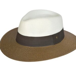 Chapeau fedora Naledi marron femme anti UV 50 léger pour été