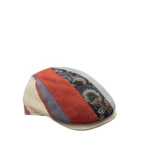 Casquette patchwork Fléchet en lin 100% légère et respirante pour homme
