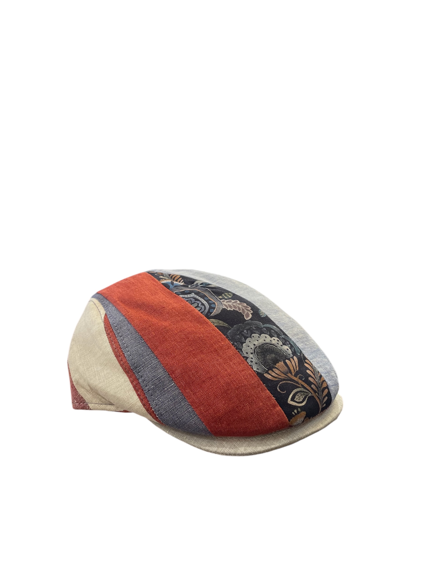 Casquette patchwork Fléchet en lin 100% légère et respirante pour homme