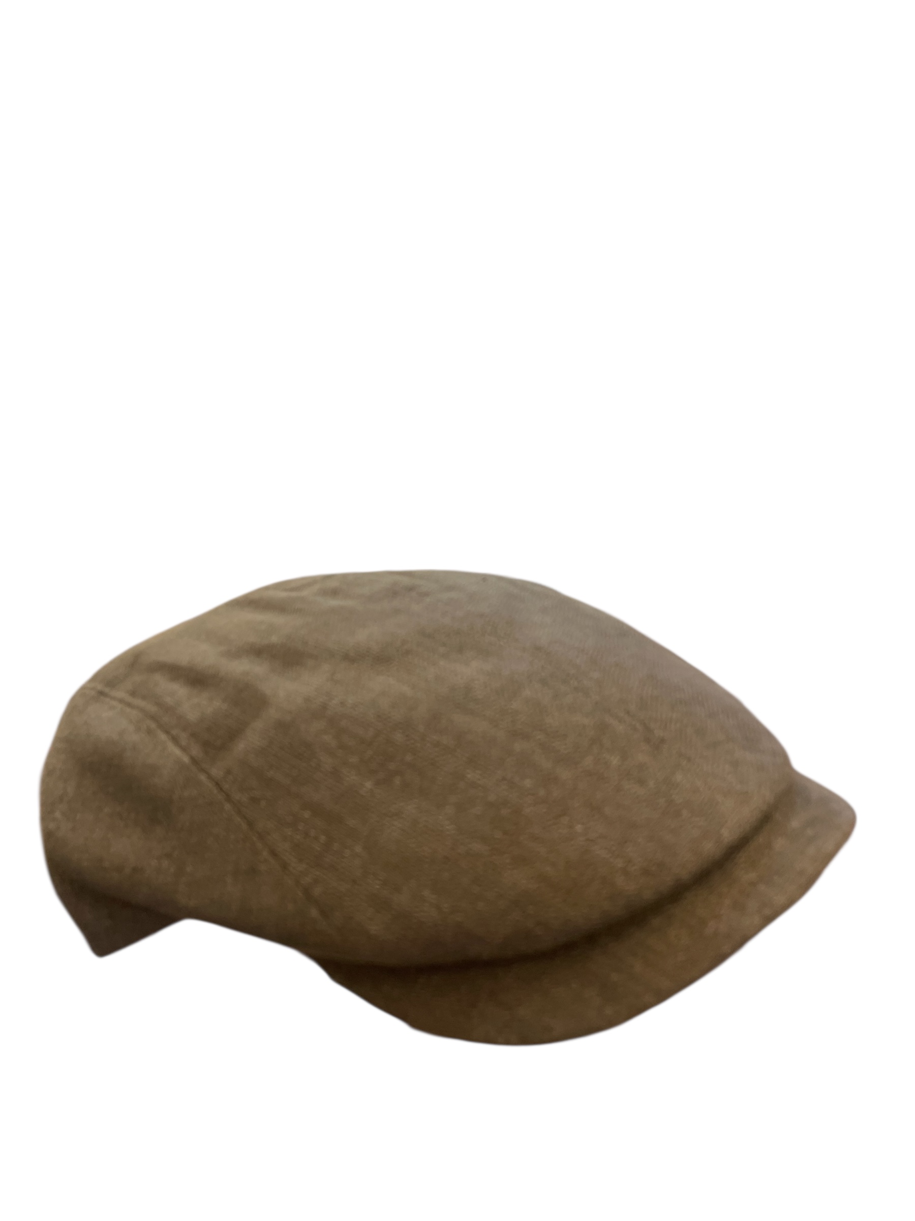 Casquette droite Fléchet en 100% lin mastic avec visière prononcée pour homme été – fabrication italienne