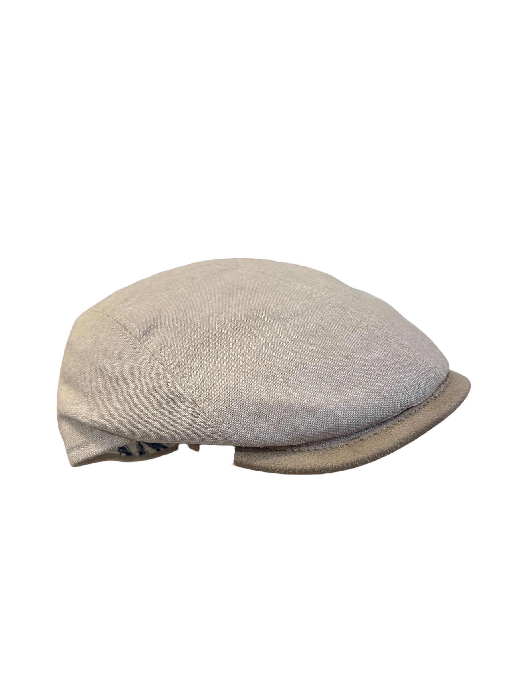 casquette lin beige