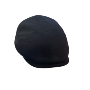 Casquette plate Fléchet homme noire 80% laine