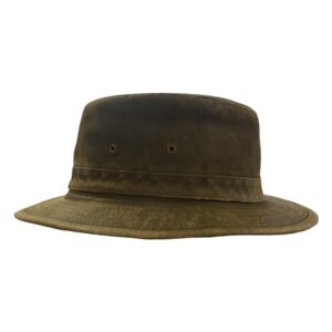 Chapeau en Toile de Coton Safari Marron ou Kaki