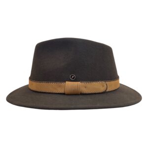 chapeau fedora pincé chasse