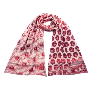 Étole Létol Stéphanie Coquelicot en coton bio